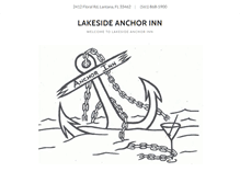 Tablet Screenshot of lakesideanchorinn.com
